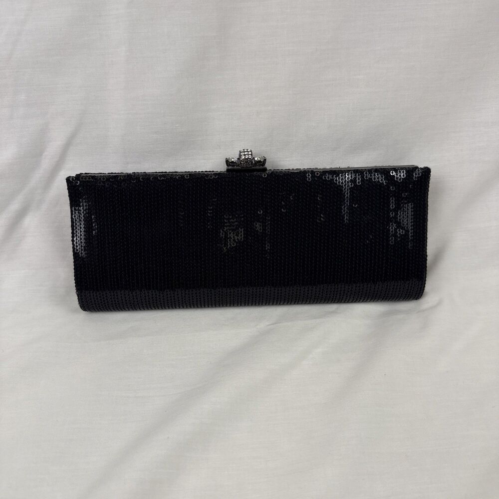 Kate Landry Clutch Evening Bag Purse with Chain Strap
